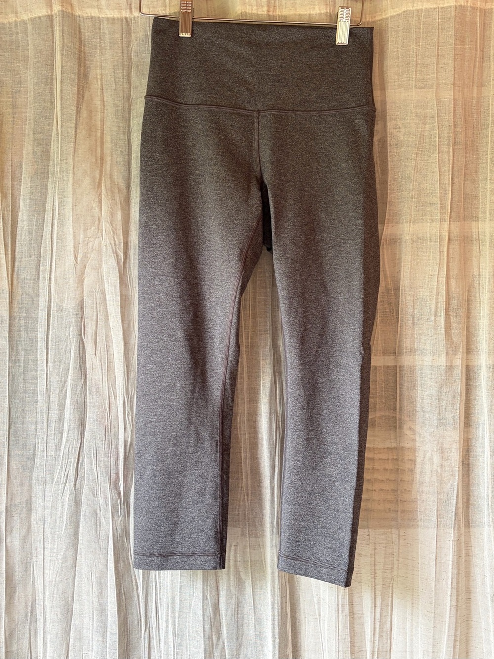 Lululemon Charcoal Static High Rise Crop Leggings Size 6